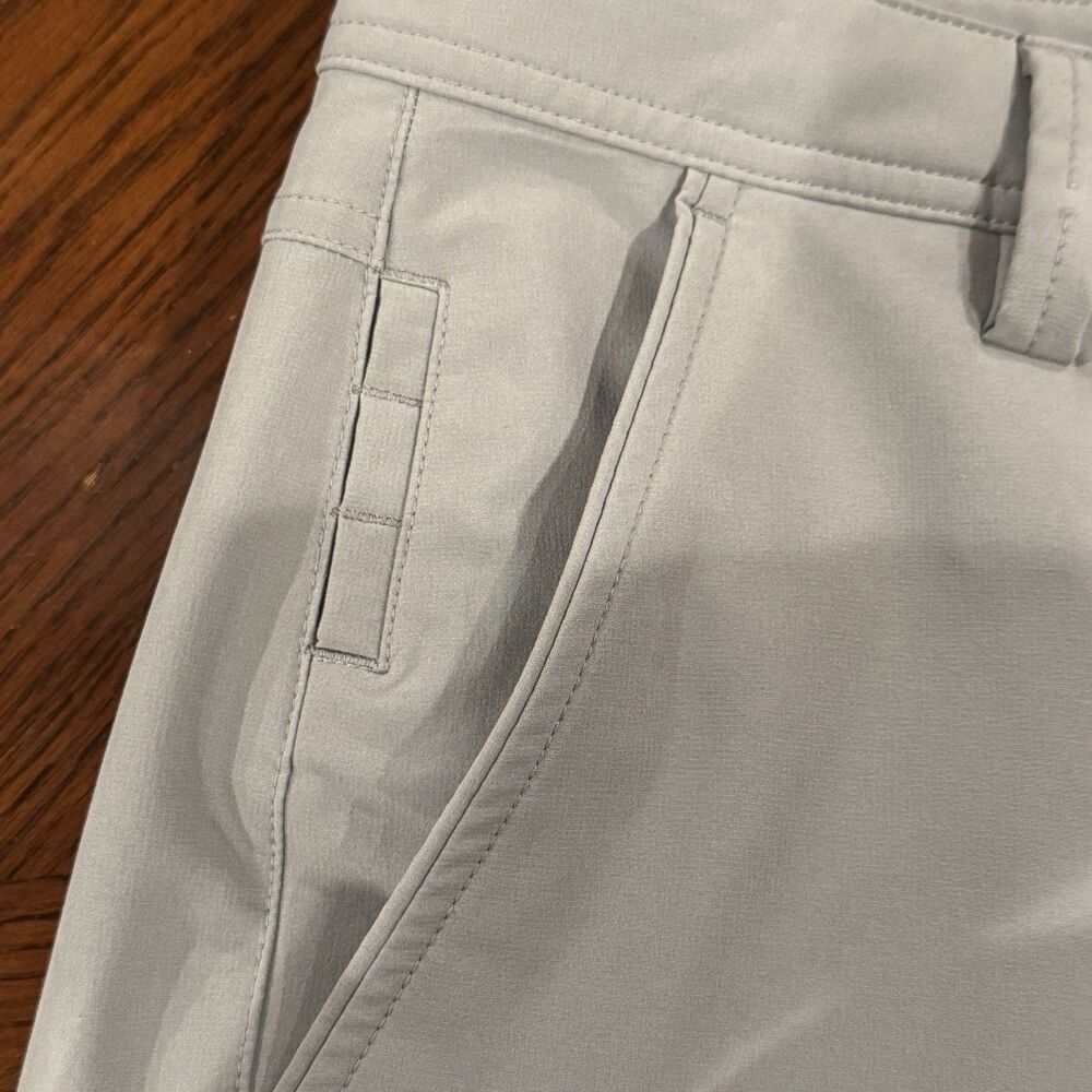 Sligo Mens Golf Shorts Lightweight Casual Gray Size 36 Performance Preppy - Picture 8 of 9